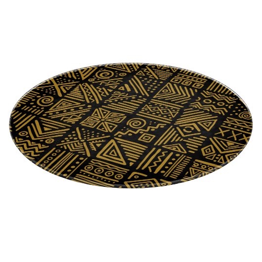 アフリカの衝突:民族部族のシームレス。 カッティングボード (角)