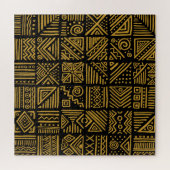 アフリカの衝突：民族部族のシームレス。 ジグソーパズル (横)