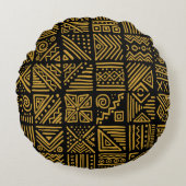 アフリカの衝突:民族部族のシームレス。 ラウンドクッション (正面)