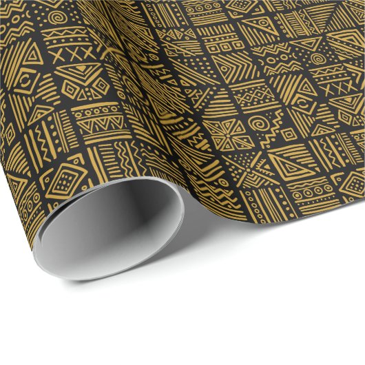 アフリカの衝突:民族部族のシームレス。 ラッピングペーパー (ロールコーナー)