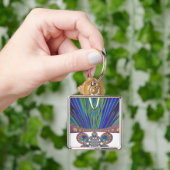 アフリカの装飾模様モダンデザイン色 キーホルダー (手)