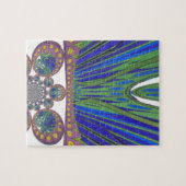 アフリカの装飾模様モダンデザイン色 ジグソーパズル (横)