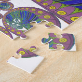 アフリカの装飾模様モダンデザイン色 ジグソーパズル (側面)