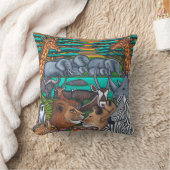 アフリカの装飾用クッションの色 クッション (ブランケット)