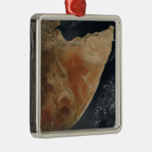 アフリカの角の衛星観測 メタルオーナメント (右)