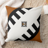 アフリカの記号のデザインのデザイナー装飾用クッション クッション (ブランケット)
