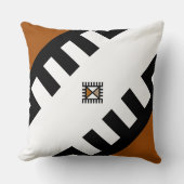 アフリカの記号のデザインのデザイナー装飾用クッション クッション (正面)