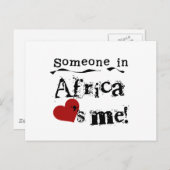 アフリカの誰かが私を愛している ポストカード (正面/裏面)