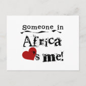 アフリカの誰かが私を愛している ポストカード (正面)
