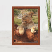 アフリカの諺の挨拶状 カード (正面)