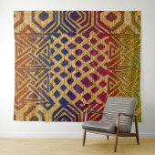 アフリカの豊かな伝統をエクシーで受け入れる タペストリー (インサイチュ(横))