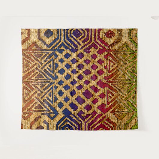 アフリカの豊かな伝統をエクシーで受け入れる タペストリー (正面(横))