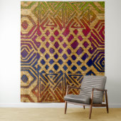 アフリカの豊かな伝統をエクシーで受け入れる タペストリー (インサイチュ)