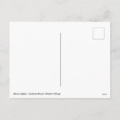 アフリカの象で胴体が上がっている シーズンポストカード (裏面)