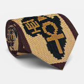 アフリカの象徴プリント ネクタイ (ロール)