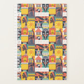 アフリカの象徴的アートコラージュ プランナー手帳 (正面)