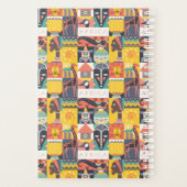 アフリカの象徴的アートコラージュ プランナー手帳 (裏面)