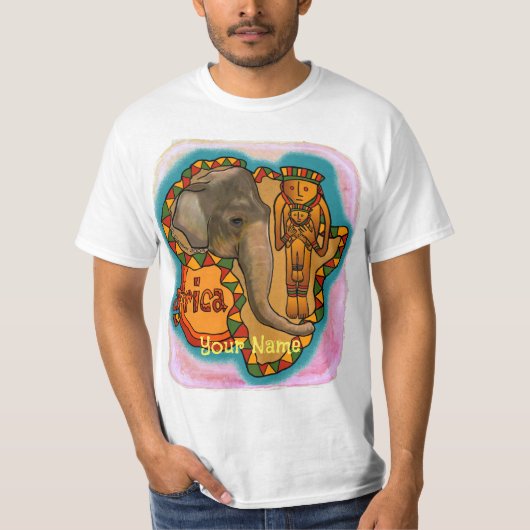 アフリカの象 Tシャツ (正面)
