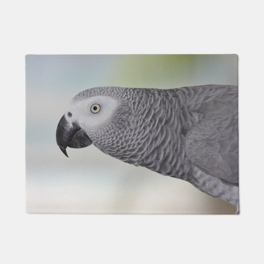 アフリカの豪華な灰色のオウム ドアマット (正面)