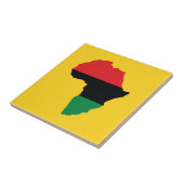 アフリカの赤く、黒い及び緑の旗 タイル (側面)