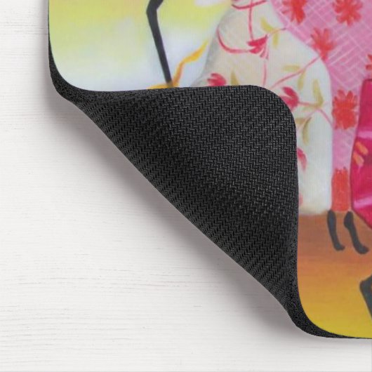 アフリカの踊りの女性のマウスパッド マウスパッド (コーナー)