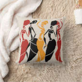 アフリカの踊りの女性 クッション (ブランケット)