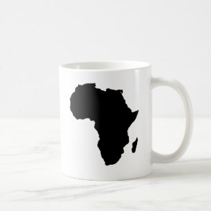 アフリカの輪郭の地図のカスタマイズ可能なプロダクト コーヒーマグカップ