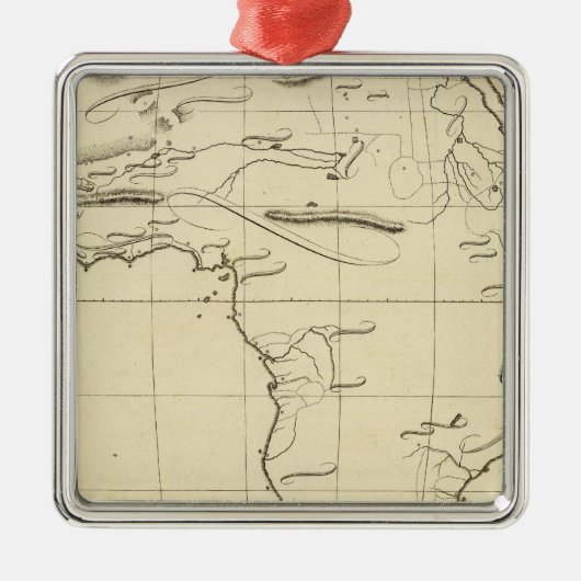 アフリカの輪郭 メタルオーナメント (正面)