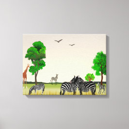 アフリカの遊び場 キャンバスプリント