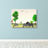 アフリカの遊び場 キャンバスプリント (インサイチュ (ウッドフロア))