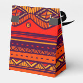 アフリカの部族のパターンのパーティーの好意ボックス フェイバーボックス (裏面サイド)