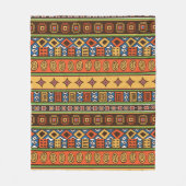 アフリカの部族のパターンのホームデコブランケット フリースブランケット (正面)
