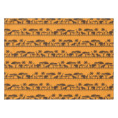 アフリカの部族のパターン動物のダイニングテーブルクロス テーブルクロス (正面(横))