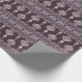 アフリカの部族のパターン ラッピングペーパー (角)