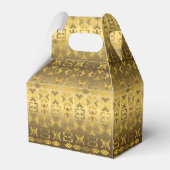 アフリカの部族のパターン。Adinkraのシンボル。 フェイバーボックス (正面サイド)