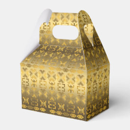 アフリカの部族のパターン。Adinkraのシンボル。 フェイバーボックス