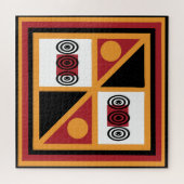 アフリカの部族のパタ華美ーン ジグソーパズル (横)