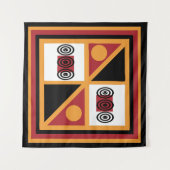 アフリカの部族のパタ華美ーン タペストリー (正面(横))