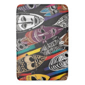 アフリカの部族のマスクカラフルバスマット バスマット (正面縦)