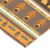 アフリカの部族の動物のパターンのダイニングテーブルランナー ショートテーブルランナー (コーナー)