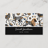 アフリカの部族の動物の名刺 名刺 (正面)