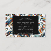 アフリカの部族の動物の名刺 名刺 (裏面)