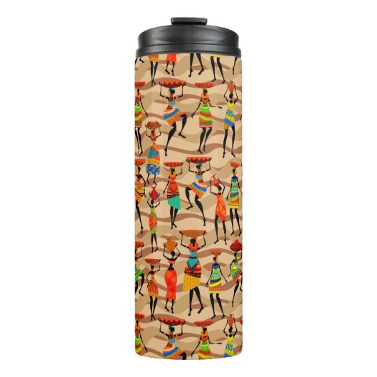 アフリカの部族の女性パターン タンブラー (正面)