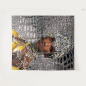 アフリカの部族の女王 タペストリー (正面(横))