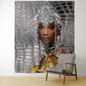 アフリカの部族の女王 タペストリー (インサイチュ)