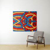 アフリカの部族の戦士 タペストリー (インサイチュ(横))