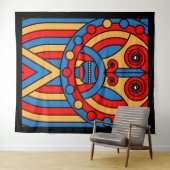 アフリカの部族の戦士 タペストリー (インサイチュ(横))