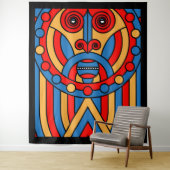 アフリカの部族の戦士 タペストリー (インサイチュ)