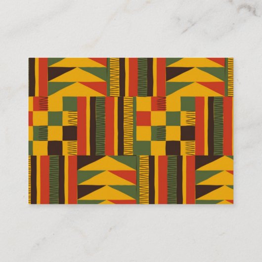 アフリカの部族の赤ちゃんシャワーブックリクエストエンクロージャ エンクロージャーカード (裏面)