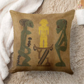 アフリカの部族の風景のロックカービングアート クッション (ブランケット)